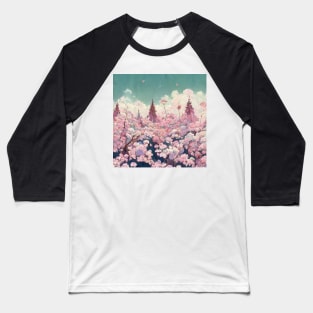 Dense Flower Forest Baseball T-Shirt